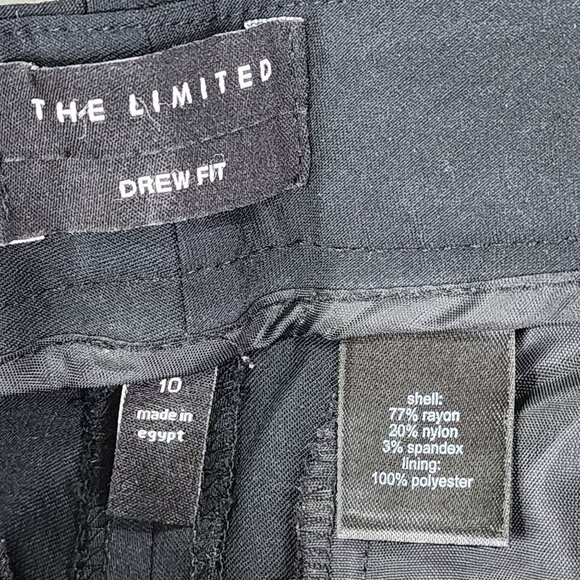 Womens Black The Limited Drew Fit Capri Pants Mid Rise Stretch Size 10 - Picture 6 of 12
